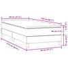 vidaXL Box Spring krevet s madracem tamnoplavi 80x210 cm bar&scaron;un
