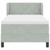 vidaXL Krevet s opruga kutije Svjetlosiva 90 x 200 cm Bar&scaron;un