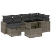 vidaXL 7-dijelni set vrtnih sofa sivi od poliratana