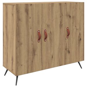 vidaXL Kreveta Umjetnički hrast 89,5 x 34 x 80 cm Konstruirano drvo