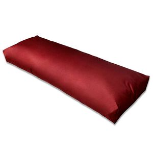 vidaXL Tapecirani jastuk za naslon sjedala vino crveni 120 x 40 x 10 cm