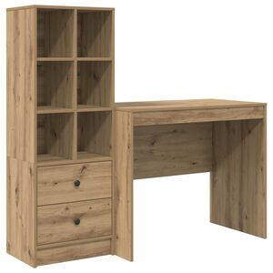 vidaXL Stol Umjetnički hrast 135,5 x 50 x 127 cm 2 kom.