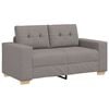 vidaXL Dvosjed, sofa, taupe, 160x77x82 cm, tkanina