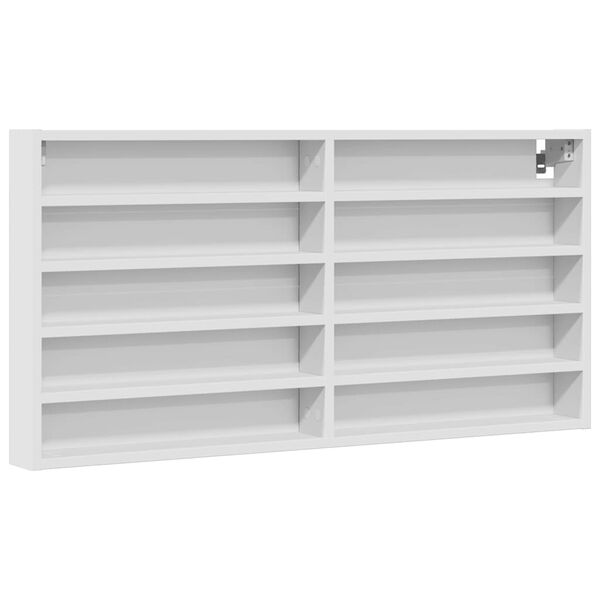 vidaXL Vitrina bijela 100x8,5x50 cm konstruirano drvo