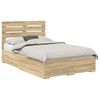 vidaXL Krevetna konstrukcija s ladicama Sonoma hrast 135 x 190 cm