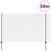 vidaXL Ograda s postovima Zelena 1,5 x 50 m Čelik i PVC