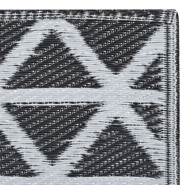 vidaXL Vanjski tepih ARAKIL crni 80 x 150 cm PP