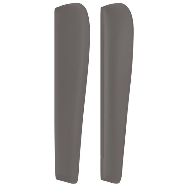 vidaXL Uzglavlje s u&scaron;ima sivo 163x23x118/128 cm od umjetne kože