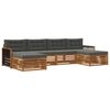 vidaXL Setovi sofa s jastukom 6 pcs Čvrsto drvo akacije