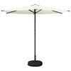 vidaXL Vrtni Parasol s Podnožjem 270 x 270 cm Poliester Pravokutni