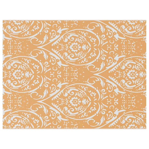 vidaXL Vanjski tepih ARAKIL Narančasta i bijela 400 × 300 cm