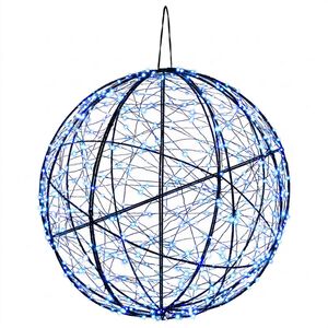 vidaXL Božićni vrh svjetla 750 LED lampica Plava &Oslash; 50 x 52 cm