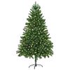 vidaXL Božićno drvce s 300 LED svjetlima s stalakom Zelena 180 cm PE