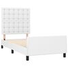 vidaXL Okvir za krevet s uzglavljem bijeli 80 x 200 cm od umjetne kože