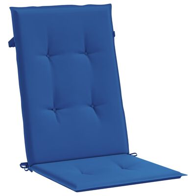 vidaXL Jastuci za vrtne stolice 6 kom plavi 120 x 50 x 3 cm od tkanine