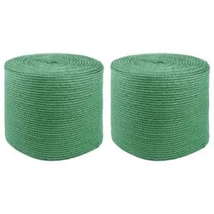 vidaXL 2 kom. 2 mm Zelena 100% Juta Tossa