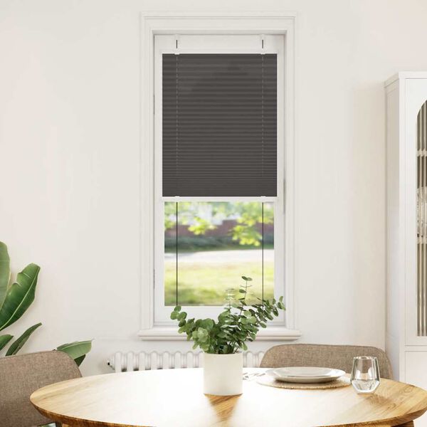 vidaXL Plisirana roleta crna 50x150 cm širina tkanine 49,4 cm