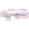 vidaXL Sekcijska garnitura 11 pcs Prirodna i bež Čvrsto drvo akacije