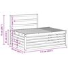 vidaXL Set vanjskih sofa 2 Komad Prirodna 203,5 x 83 x 73 cm