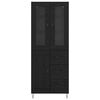 vidaXL Highboard Crni hrast 69,5 x 34 x 90 cm Konstruirano drvo