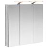 vidaXL Kupaonski ormar s ogledalom Siva Sonoma 70 x 14,5 x 70 cm