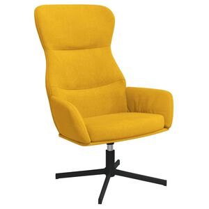 vidaXL Stolica za opu&scaron;tanje boja senfa bar&scaron;unasta