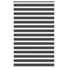 vidaXL Zavjesa zebra crna 145x200 cm &scaron;irina tkanine 140,9 cm poliester