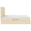vidaXL Krevet s od storage s madracem Krema 180 x 200 cm Lažna koža
