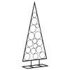 vidaXL Metalno ukrasno božićno drvce crno 125 cm