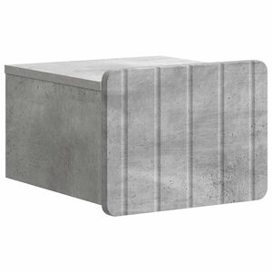 vidaXL Noćni ormarić za montažu na zid Betonska siva 33 x 34,5 x 24 cm