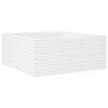 vidaXL Vrtna sadilica bijela 110x110x46 cm od masivne borovine
