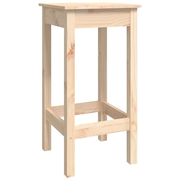 vidaXL 7-dijelni barski set od masivne borovine