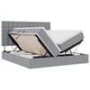 vidaXL Krevet s od storage s pohranom Svjetlosiva 180 x 200 cm Tkanina