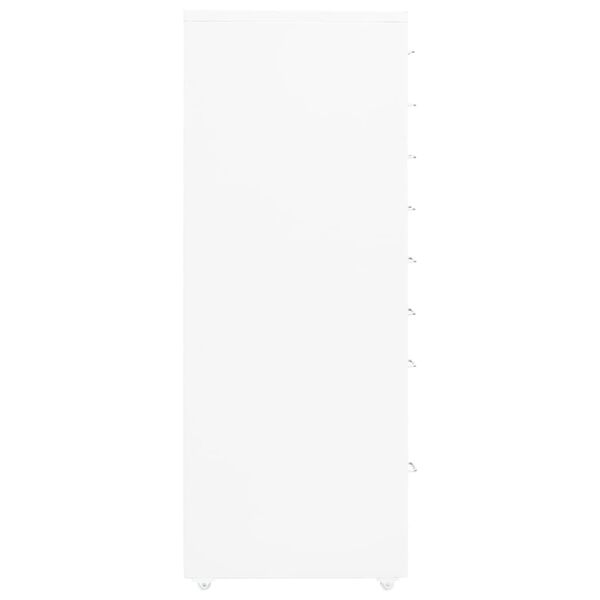 vidaXL Mobilni ormarić za spise bijeli 28 x 41 x 109 cm metalni