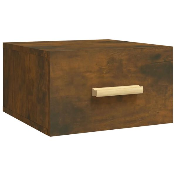 vidaXL Zidni noćni ormarić boja dimljenog hrasta 35x35x20 cm