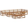 vidaXL Set vanjskih sofa 9 pcs Prirodna Čvrsto drvo akacije