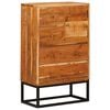 vidaXL Komoda s ladicama Prirodna 55 x 30 x 90 cm Čvrsto drvo akacije