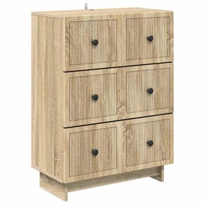 vidaXL Ormar s ladicama 66 x 34,5 x 90 cm Konstruirano drvo