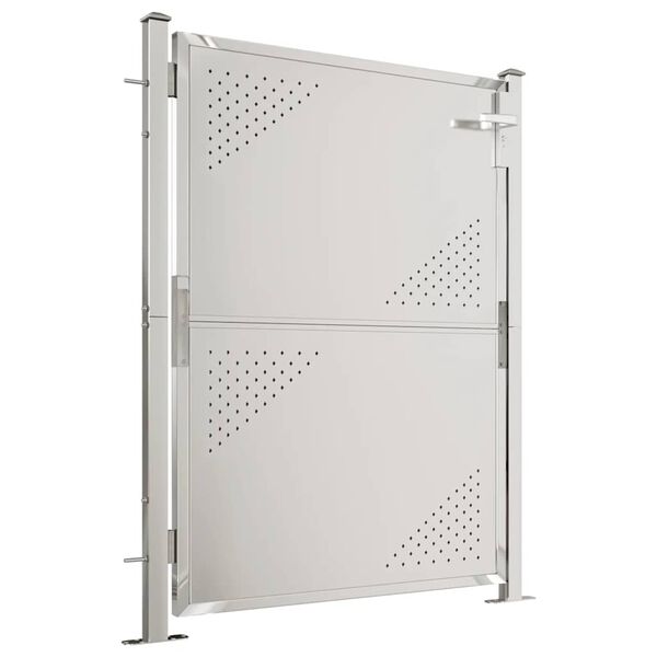 vidaXL Vrtna vrata 100x120 cm nehrđajući čelik