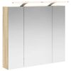 vidaXL Kupaonski ormar s ogledalom Sonoma hrast 80 x 14.5 x 70 cm