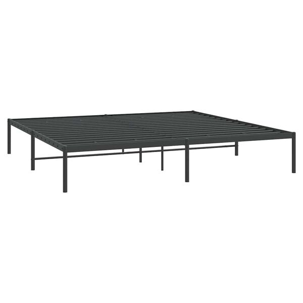 vidaXL Metalni okvir za krevet crni 193x203 cm