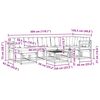 vidaXL Set vanjskih sofa s jastukom 8 pcs Prirodna i bež