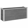 vidaXL Povi&scaron;ena vrtna gredica Siva 100 x 30 x 42 cm WPC i aluminij