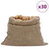 vidaXL Jutene vreće 30 kom 100 x 110 cm 100 % juta 220 g/m&sup2;