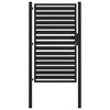 vidaXL Vrtna vrata s mogućno&scaron;ću zaključavanja crna 100x150 cm aluminijska