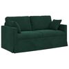 vidaXL Sofa 2 pcs Tamnozelena 158 x 78 x 80 cm Bar&scaron;un