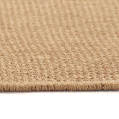 vidaXL Ukrasni tepih od jute s podlogom od lateksa 120x180 cm prirodni