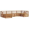 vidaXL Set vanjskih sofa 6 pcs Prirodna