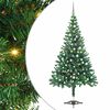 vidaXL Umjetno osvijetljeno božićno drvce s kuglicama 120 cm 230 grana