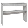 vidaXL Konzolni stol boja betona 102 x 30 x 80 cm konstruirano drvo